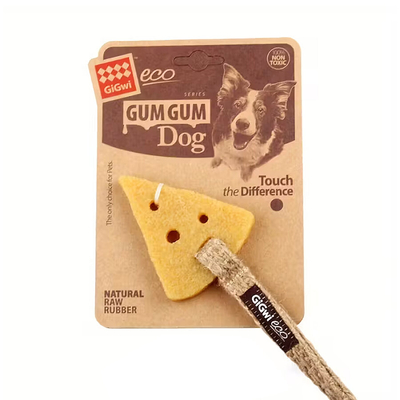 GiGwi - 6041 Gum Gum Peynir Şekilli Köpek Oyuncağı