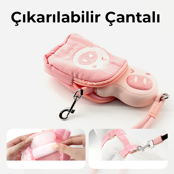 Aiwo Seyahat Çantalı Göğüs Tasması Sarı S
