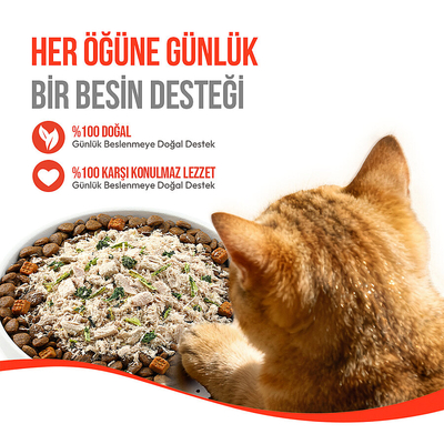 Wanpy Dondurularak Kurutulmuş Fluffy Toppers - Ördek, Brüksel ve Kara Lahana - 30g - Thumbnail