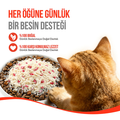 Wanpy Dondurularak Kurutulmuş Fluffy Toppers - Tavuk & Kızılcık - 30g - Thumbnail