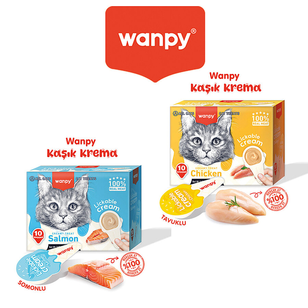 Wanpy Kaşıklı Kedi Ödül Kreması Seti