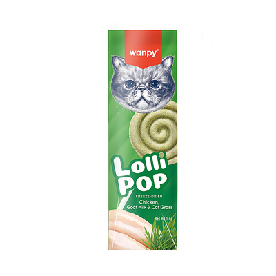 Wanpy - Wanpy Kediler İçin Dondurularak Kurutulmuş Lolipop - Kedi Otu - 1.4 g*10'lu