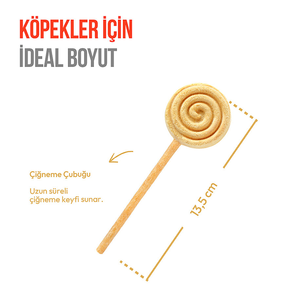 Wanpy Köpekler İçin Dondurularak Kurutulmuş Lolipop - Balkabaklı - 6 g*10'lu