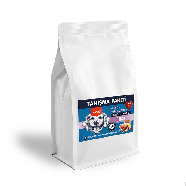 Wanpy Tahılsız Ördekli Yetişkin Köpek Maması 500 gr - 24 Adet