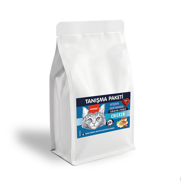 Wanpy Tahılsız Tavuklu Yetişkin Kedi Maması 500 gr - 24 Adet
