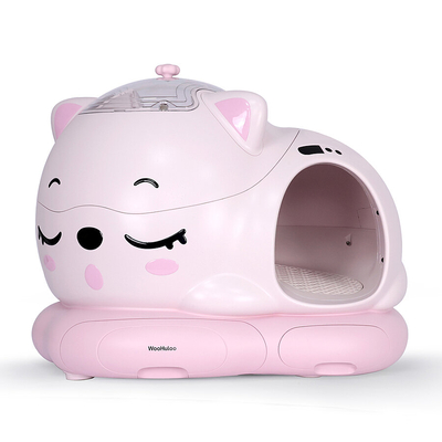 WooHuloo - WooHuloo Pro Otomatik Kedi Tuvaleti Barbie Pink
