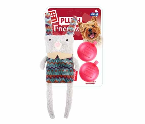 6266 Plush Friendz Çift Sesli Tavşan Beyaz Peluş