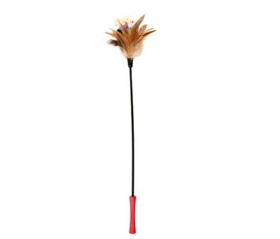 7063 Feather Teaser Kedi Oltası Doğal Tüylü 60 cm - Thumbnail