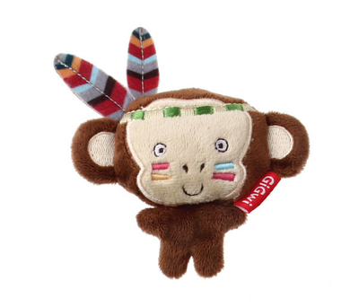 GiGwi - 7225 Melody Chaser Peluş Monkey Sesli Oyuncak