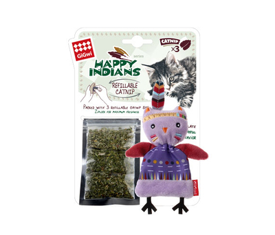 GiGwi - 7264 Catnip Hazneli Baykuş Kedi Oyuncagı