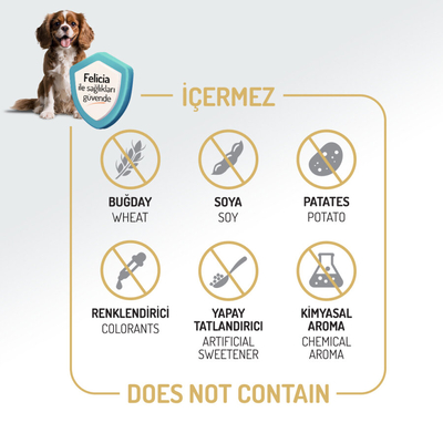 Felicia 6 Kg (2x3 Kg) Kolajenli Kuzulu Az Tahıllı M/Large Yetişkin Köpek Maması. Breed HypoAllergenic Köpek Maması - Thumbnail