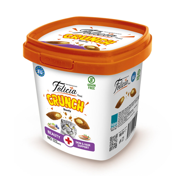 Felicia Beauty Kedi Crunch Ödül Maması 100g - 6 Adet