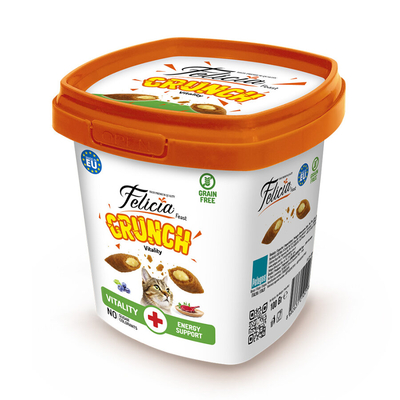 Felicia - Felicia Vitality Kedi Crunch Ödül Maması 100g - 6 Adet