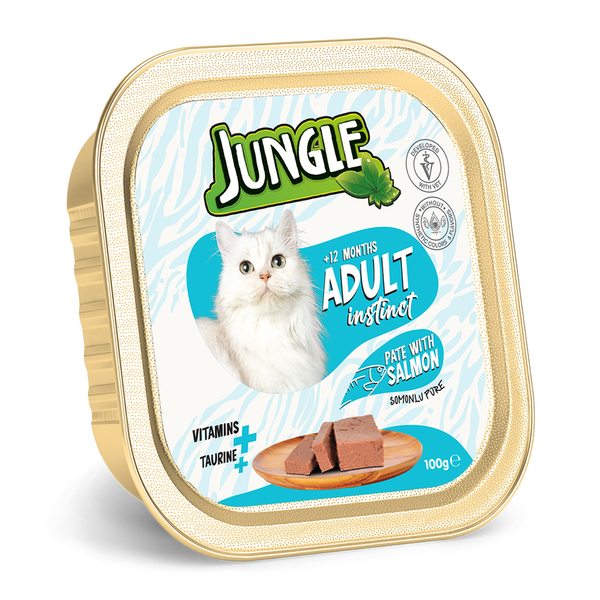 Jungle Kedi 100g 32'li Balıklı Ezme/Pate Mama
