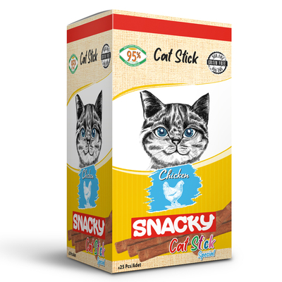 Snacky Kedi Stick Ödül Tavuklu 3*5 gr-50 Adet - Thumbnail