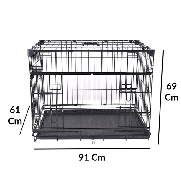 VA204-ELS1 Katlanır Köpek Kafesi 91Lx61Wx69H cm
