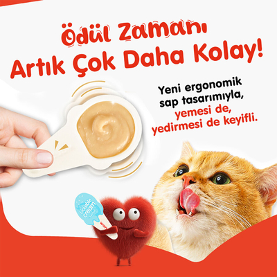 Wanpy Somonlu 10*16 gr Kaşıklı Kedi Ödül Kreması - Thumbnail