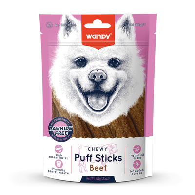 Wanpy - Wanpy Tahılsız Sığır Etli Köpek Çiğneme Ödülü 100g