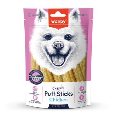 Wanpy - Wanpy Tahılsız Tavuklu Köpek Çiğneme Ödülü 100g