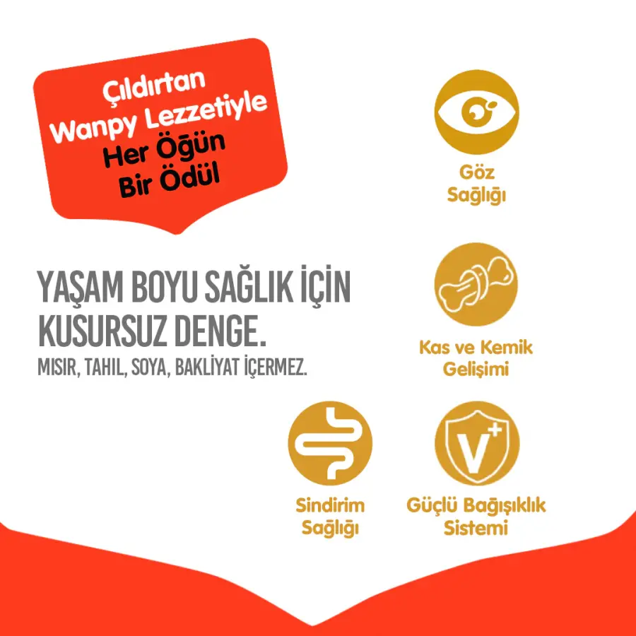 Wanpy Tahılsız Tavuklu Yavru Kedi Maması 8 kg - Thumbnail