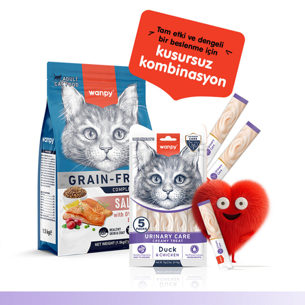 Wanpy Urinary Care Ördek&Tavuk 12'li-F.Krema Ödül 5x14gr